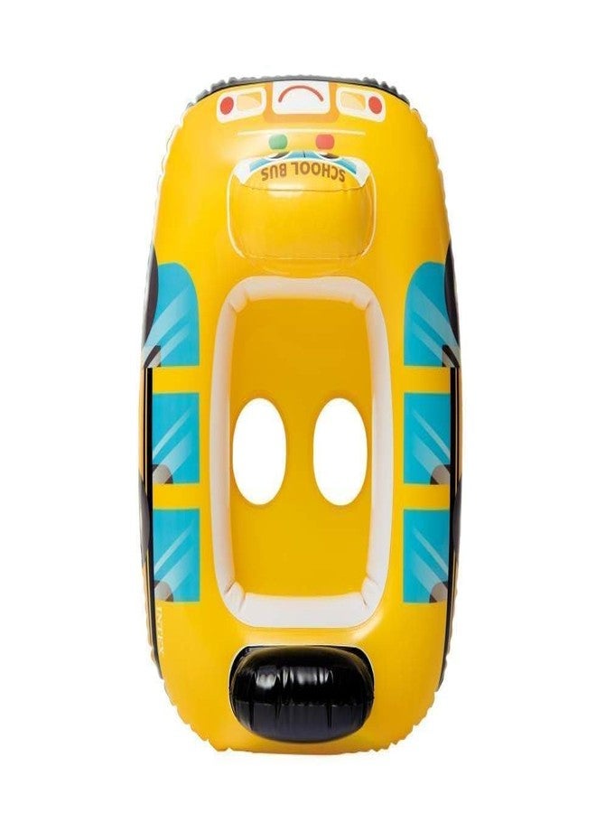 Braintastic عوامة سباحة للأطفال من برينتاستيك - تصميم حافلة مدرسية | عوامة أطفال قابلة للنفخ للأطفال الصغار (من 1 إلى 3 سنوات) | ملحق آمن وممتع لحمامات السباحة القابلة للنفخ - Image 5